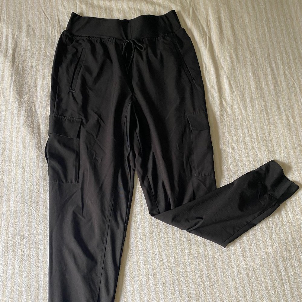 Black athletic joggers from Athleta
